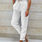 💎 56% DE RÉDUCTION ! 💎 Pantalon Décontracté à Jambe Droite – Coton & Lin Respirant, Taille Élastiquée & 6 Couleurs Disponibles 🌿👖