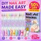 🔥‑50% Réduction ! Lot de feutres nail art DIY 💅 Application facile, couleurs vives, créez des motifs d’ongles originaux ✨