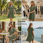 🍂🌸 Offre à durée limitée : 50 % de réduction ! Robe ceinturée à col en V et poches 🧣