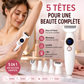 🔥‑50% PROMO FLASH🪒 Rasoir électrique femme 5‑en‑1 sans fil, têtes interchangeables, épilation douce pour tout le corps ✨💖