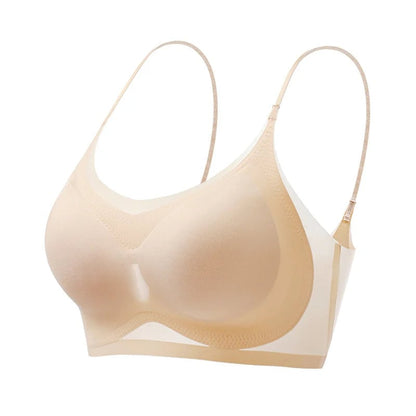 Soutien-gorge confortable ultra-mince en soie glacée à grandes tailles