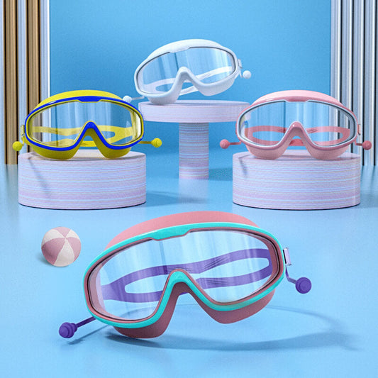 🔥Vente à Chaud🔥Lunettes de natation HD à large monture, étanches et antibuée