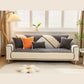 🛋️ 50% DE RÉDUCTION! 🧵 Housse de Canapé Antidérapante en Velours Côtelé – Colour Block avec Dentelle, Douce & Ajustement Universel 🏠
