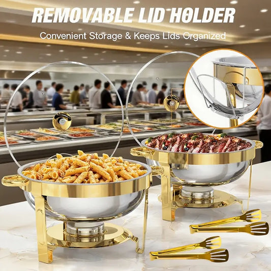 ✨✅Ensemble de buffet en acier inoxydable avec réchauds✈️livraison gratuite
