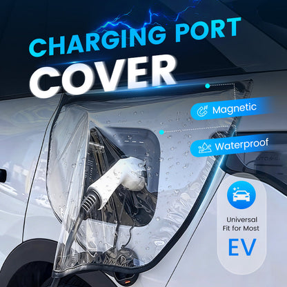 🚗⚡🔥-50% ! Cache de port de charge magnétique étanche pour véhicule électrique, protection efficace💧