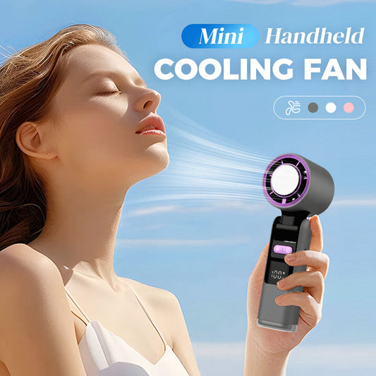 Ventilateur portable ❄️ — 199 vitesses de ventilation, flux d'air puissant, pliable, rechargeable ; stock limité ✨