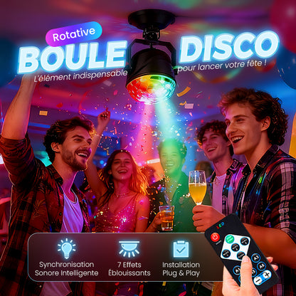 Boule Disco Magique Lumineuse Tournoyante