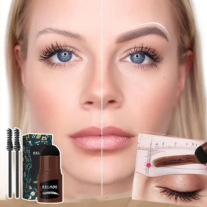 🔥PROMO FLASH -50% ! Kit pochoirs et tampons pour sourcils ✨Résultat parfait, maquillage rapide pour tous les jours