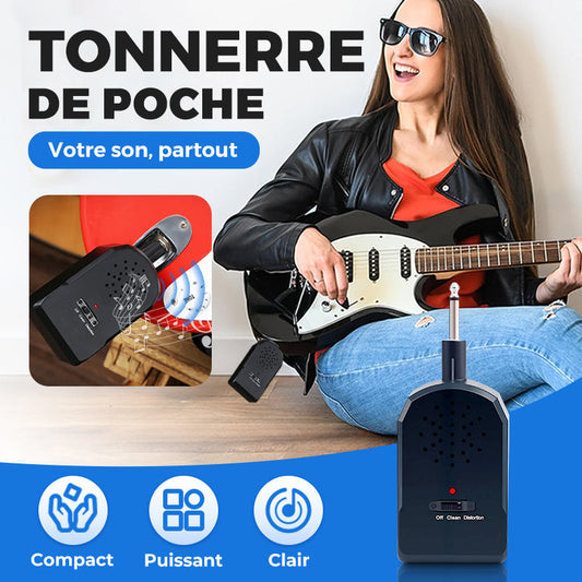 🔥 Mini Guitar Amp Pro 🎸 30W Son HD 🔊 20H d'Autonomie 🔋 Prêt pour le Busking 🌆 ACHETEZ PLUS, ÉCONOMISEZ PLUS ! 🎁