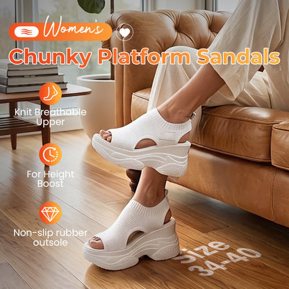 📢📢62 % DE RÉDUCTION !!!⏰Sandales compensées à bout ouvert pour femmes 👡