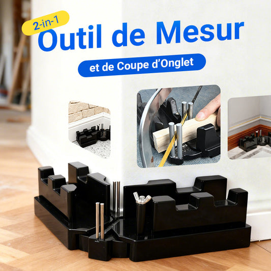 🔈🔈 50% DE RÉDUCTION ! ✨ Outil 2-en-1 Mesure et Coupe - Précision Maximale, Gain de Temps pour Bricolage et Menuiserie 📐