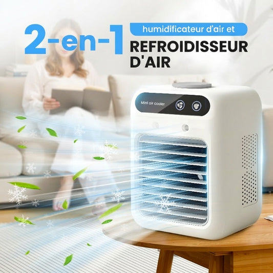 🏆Promotion d'été d'une durée limitée 65% de réduction✨❄️Mini climatiseur portable avec refroidisseur et humidificateur