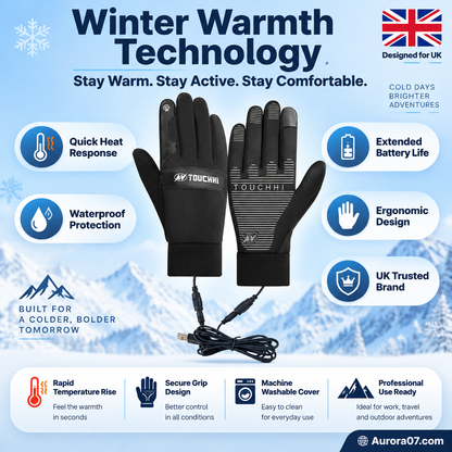 ❄️🔥PROMO -50%! Gants chauffants électriques d'hiver🧤Chaleur durable, parfait pour activités extérieures