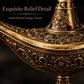 🪔Un acheté, un offert！🌫️ Brûle-encens vintage style lampe de génie – Décoratif, compact et en métal