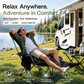 🏕️🌿 Chaise pliable portable multifonction | Légère et robuste, adaptée à la plage, terrasse et sorties camping ✅