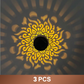 🏆 2 achetés, 1 offert 🎁 Lampe murale solaire Mandala pour extérieur, projecteur de lumière pour clôture de jardin, décoration d'ambiance pour terrasse