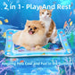 😻🐶💦 Tapis aquatique frais pour animaux, jouet interactif poissons flottants rafraîchissant parfait pour l'été ✨