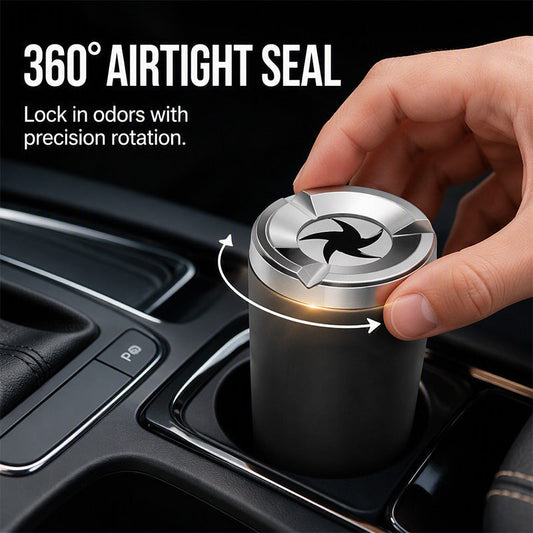 🔥‑50% PROMO 2026 - Cendrier rotatif pour voiture, revêtement céramique intérieur, étanche et anti‑odeur pour votre véhicule ✨🎉