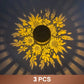 🏆 2 achetés, 1 offert 🎁 Lampe murale solaire Mandala pour extérieur, projecteur de lumière pour clôture de jardin, décoration d'ambiance pour terrasse