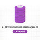 🏆✨Ensemble de Brosse à Toilettes avec Têtes de Remplacement Jetables