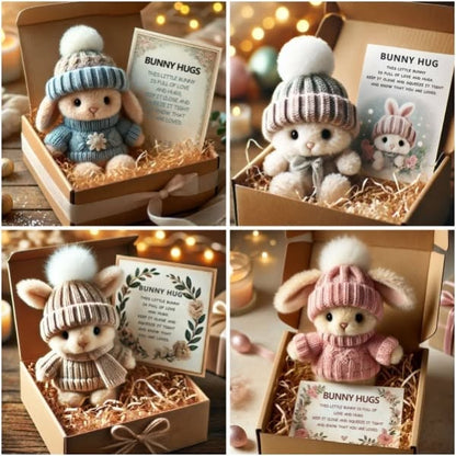 🔥ACHETEZ-EN 3, OBTENEZ-EN 1 GRATUIT - Fait main🐇Mini lapin super réaliste, câlin mignon 🎁