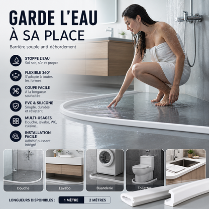 🔥‑50% OFFRE LIMITÉE💧 Bande auto‑adhésive retenant l’eau, anti‑éclaboussures, étanche, idéale pour cuisine et salle de bain 🛁✨