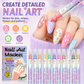 🔥‑50% Réduction ! Lot de feutres nail art DIY 💅 Application facile, couleurs vives, créez des motifs d’ongles originaux ✨