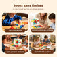🔥 50% DE RÉDUCTION ! ✨ Puzzle Magnétique en Bois - 180 Pièces Géométriques, Apprentissage STEM, Boîte de Rangement Portable 🧲🧩