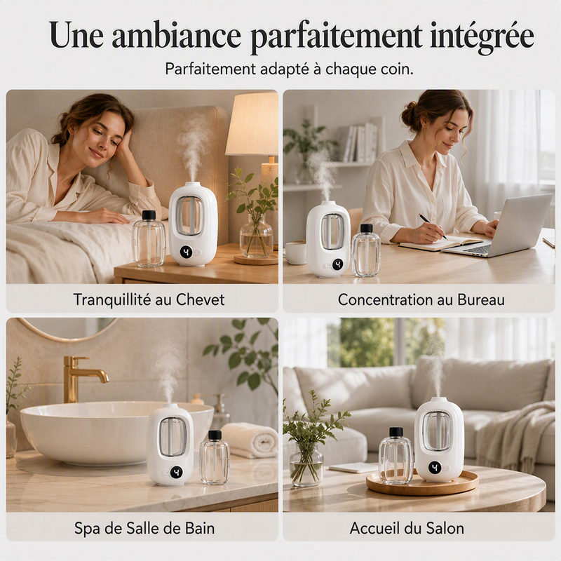 🔥‑50% PROMO🔥Diffuseur d’aromathérapie automatique 🎐Silencieux, diffusion régulière, ambiances parfumées chez vous ✨