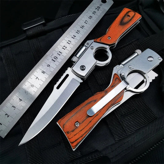 Couteau de poche AK47 multifonctionnel pour l'aventure en plein air et l'autodéfense