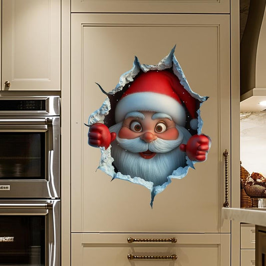 🎅Soldes Noël -50%✨Autocollants muraux décoratifs créatifs, décoration facile pour salon chambre fêtes 🎄🏠