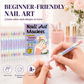 🔥‑50% Réduction ! Lot de feutres nail art DIY 💅 Application facile, couleurs vives, créez des motifs d’ongles originaux ✨