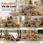 🐾🔥50% DE RÉDUCTION ! Couverture flanelle motif pattes, ultra douce, réconfortante pour canapé🛋️