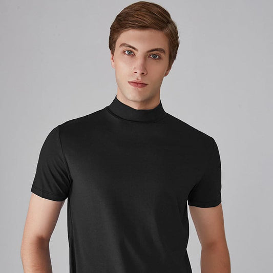 🐰👕✨ T‑shirt Homme Col Montant • Confort & Style • Promo Exclusive Pâques 🛍️🔥
