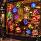 🎅SOLDES NOËL -49%✨Autocollants muraux lumineux de Noël, déco festive facile à poser🎄