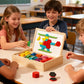 🔥 50% DE RÉDUCTION ! ✨ Puzzle Magnétique en Bois - 180 Pièces Géométriques, Apprentissage STEM, Boîte de Rangement Portable 🧲🧩