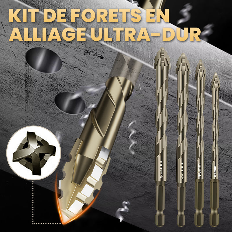 NITVIA Foret Hélicoïdal HSS 14.2mm Avec Tige Réduite 12.7mm 1/2 Pouces - Manivelle Droite