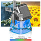 Désodorisant pour voiture à énergie solaire en forme de moulin à vent