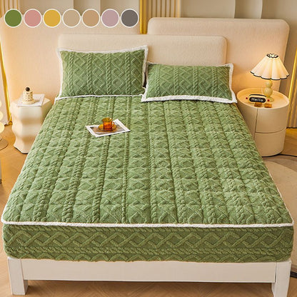 🛏️ 60% DE RÉDUCTION ! 🛌 Drap-Housse en Flanelle Épaisse – Poche Profonde (Jusqu‘à 40cm), Chaud & Ajusté Parfaitement 🎁