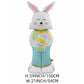 🐰 58% DE RÉDUCTION ! 🎉 Ballons 3D sur Pied pour Pâques – Géants Lapin/Carotte/Poussin/Œuf – Décoration Festive, Gonflage à l'Air & Parfait pour Enfants/Jardin 🌷
