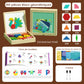 🔥 50% DE RÉDUCTION ! ✨ Puzzle Magnétique en Bois - 180 Pièces Géométriques, Apprentissage STEM, Boîte de Rangement Portable 🧲🧩