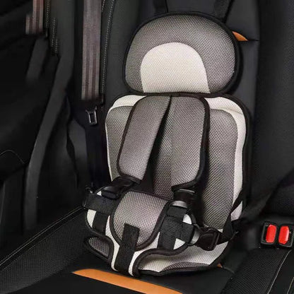 👶🛡️ Siège Auto Portable pour Enfant – Coton & Polyester, Léger & Harnais 5 Points.