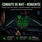 🚗💻 Affichage tête haute HUD GPS auto, compteur de vitesse numérique clair, projection simple sur pare-brise pour la conduite ✨