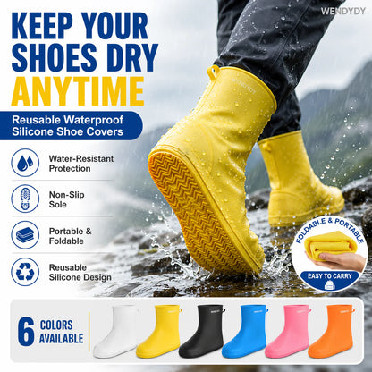 ☔ 50% RABATT – Couvre-chaussures silicone étanches – toutes tailles – sans couture – nomades – hommes, femmes, enfants