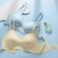 Soutien-gorge Respirant sans Armature en Soie Glacée et Latex à Soutien Souple pour Femmes