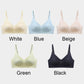 Soutien-gorge Respirant sans Armature en Soie Glacée et Latex à Soutien Souple pour Femmes