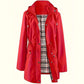 🧥50 % DE RÉDUCTION🌧️Veste mi-longue à capuche, imperméable et coupe-vent, à carreaux