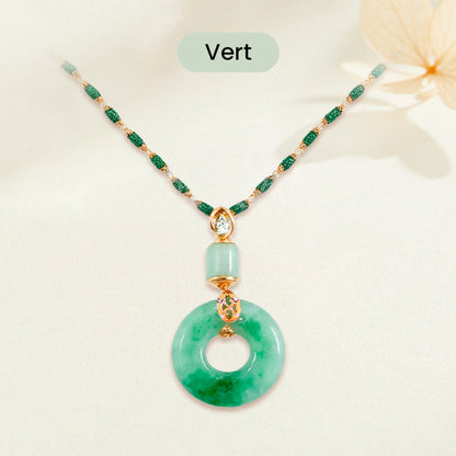 ✨️54% de réduction✨️Collier de Paix et Bénédiction en Jade Hetian