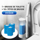 🏆✨Ensemble de Brosse à Toilettes avec Têtes de Remplacement Jetables