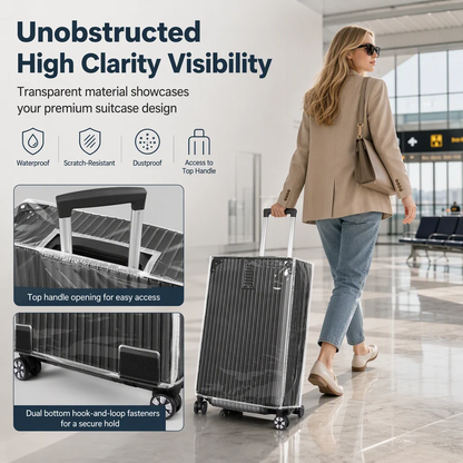 🔥-50% PROMO✨Housse de valise imperméable🧳Anti-rayures, protège votre bagage pendant les voyages